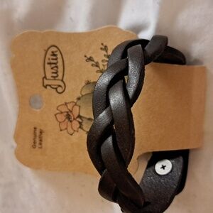 Justin Braided Leather Bracelet Unisex